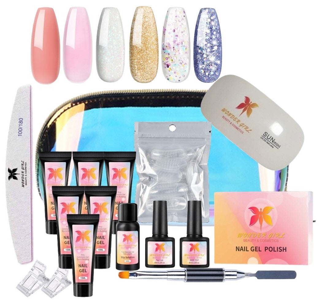 Wonder Girl Poly Gel Deluxe Kit - Includes 6 Colours